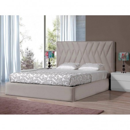 Cama de Casal Tokio Estofado + Colchão Opc