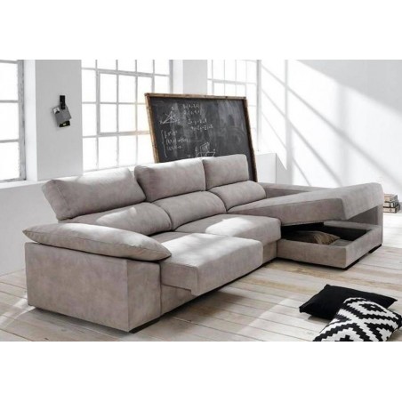 Sofá 2L + Chaise Long Marselha (260x150cm)