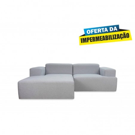 Sofá 1L + Chaise Long Everest (232x170cm) c/ Oferta da Impermeabilização