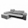 Sofá 2L + Chaise Long c/ Duplo Relax Elétrico Hades (300x165cm)