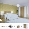 Pack Quarto Completo Lenybelardo c/ Roupeiro + Sommier Box (200x160cm)