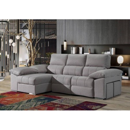 Sofá 2L Relax Elétrico + Chaise Long Garden (300x160cm)