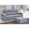 Sofá 2L + Chaise Long Reversível Cortada Luna 2 (230x150cm)