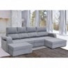 Sofá 2L + Dupla Chaise Long Reversível Cortadas Luna 2 (290x150cm)