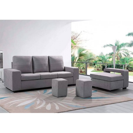 Sofá 2L + Chaise Long Reversível Mike (230x150cm)