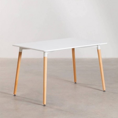 Mesa de Jantar Fixa Retangular Eames