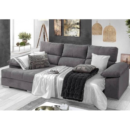 Sofá 2L + Chaise Long c/ Cama Logan (280x145cm)