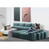 Sofá 3L + Chaise Long c/ Cama Apolo (345x160cm) c/ OFERTA Smart TV 32'' Grunkel