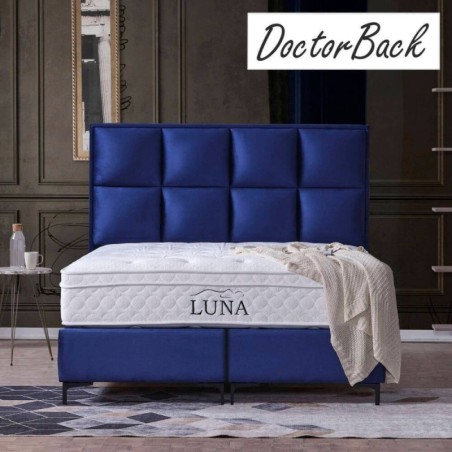 Cama Luna 2 + Estrado, Sistema Elevatório e Fundos + Colchão Opc.