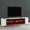 Base TV Madrid c/ Ef. Lareira e Sis. Som Inc. (180x58x36cm)