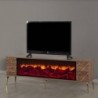 Base TV Madrid c/ Ef. Lareira e Sis. Som Inc. (180x58x36cm)