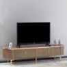 Base TV Maral  (180x47x43cm) Lacado Brilho+ Dourado ou Prateado