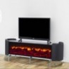 Base Tv Katre c/ Ef. Lareira e Sis. Som Inc. (177x64x45cm)