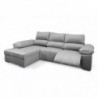 Sofá 2L + Chaise Long c/ Duplo Relax Elétrico Hades (300x165cm)