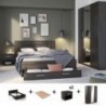 Pack Quarto Completo Richmond c/ Roupeiro + Estrado (200x160cm)