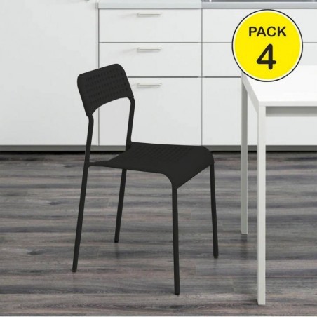 Pack de 4 Sillas Top (Negro)