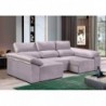 Sofá 1L + Dupla Chaise Long c/ Cama Santiago (255x150cm)