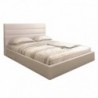 Pack Cama New York c/ 2 Mesas de Cabeceira Lara + Estrado + Colchão Premium 17HR (190x140cm)