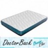 Pack Quarto Completo Lara Juvenil Cambria/Branco c/ Roupeiro + Colchão Doctor Back Basic 15HR  (190x90cm)