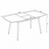 Mesa de Jantar Extensível Yense 125 (165/125x75x80cm)