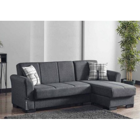 Sofá 2L + Chaise Long Reversível C/ Cama Flamengo (220x140cm)