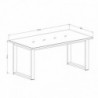 Mesa de Jantar Extensível Helio I (170/220x76x90cm)