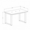 Mesa de Jantar Extensível Helio II (130/175x76x80cm)