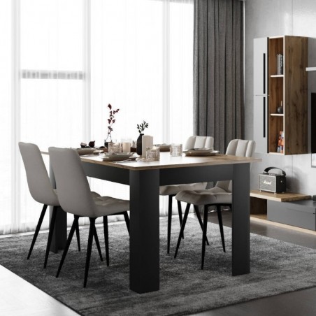 Mesa de Jantar Extensível Normandia (178/138x75x80cm)