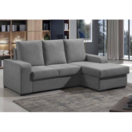 Sofá 2L + Chaise Long Reversível City (220x140cm)