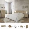 Pack Quarto Completo Soto c/ Sommier (Puccini/Textil) + Colchão Premium 17HR (190x150cm)