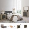 Pack Quarto Completo Orlando/Roncal (Roble/Grafito) + Estrado (200x160cm)